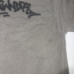 8THWNDR Shirt Mens Large Gray Graffiti Logo Streetwear Heavyweight Shaka Tee