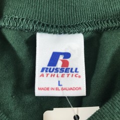 Vintage Russell Athletic Shirt Mens Large Forest Green Long Sleeve Crew Cotton