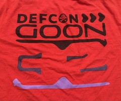 DefCon Goon Shirt Mens Large Security Hacking Training Red Short Sleeve Tee