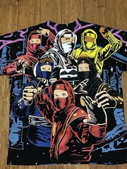 Mighty Morphin Power Rangers Modern AOP Size Large Vante This Is Not A Shirt