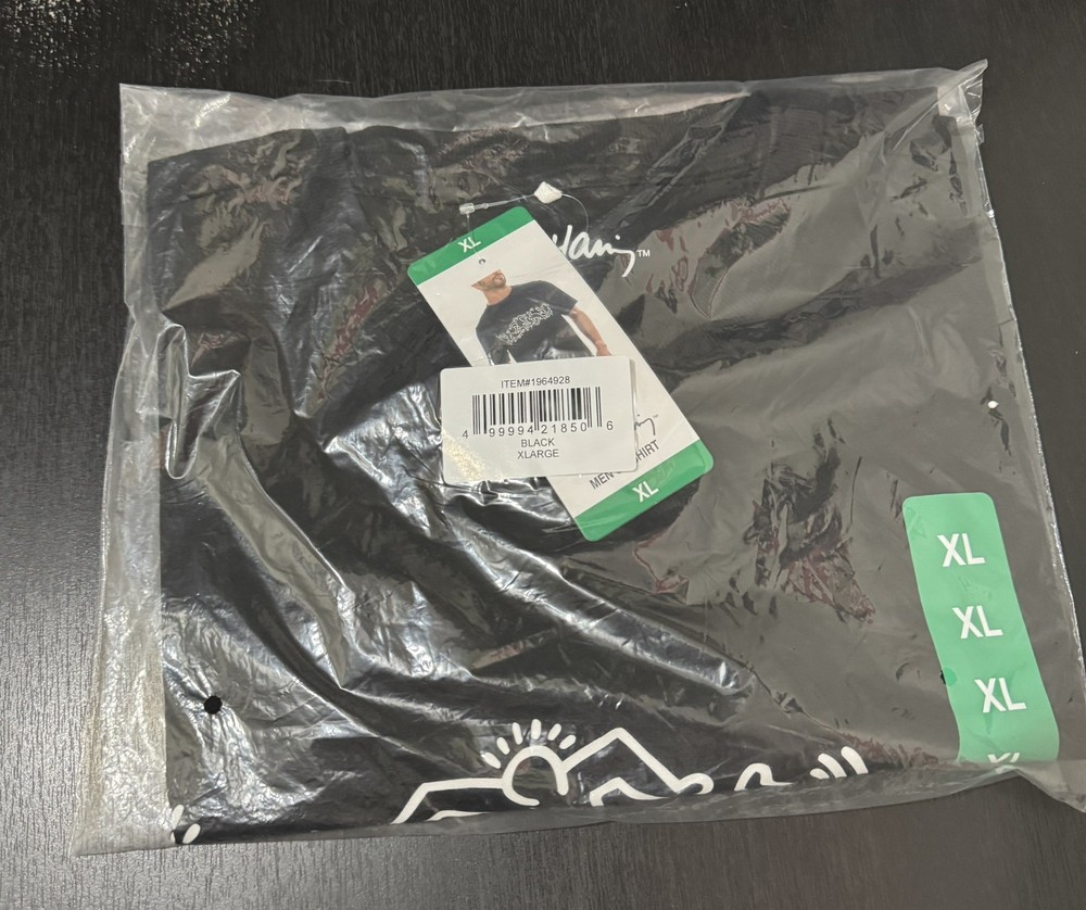Keith Haring Brand New Sealed Men’s T-Shirt Graphic Tee Black Size XL 🎨🔥
