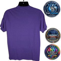 NWT Gildan G500 Purple Froth & Faith Christian Coffee Graphic T-Shirt Adult L