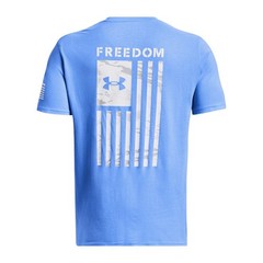 Under Armour 1370816 Men’s UA Freedom Flag Camo T-Shirt, Carolina Blue 3X, Large