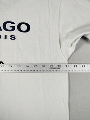 Gildan Chicago Shirt Mens Large White Illinois USA Flag Graphic Tee Patriotic