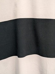 Marni T-Shirt Mens Gray Black Wide Stripe SS Cotton Crew Neck – XL Read!