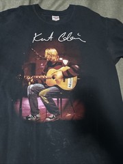 Vintage Kurt Cobain MTV Unplugged Black Grunge Shirt All Sport Tag Size XL