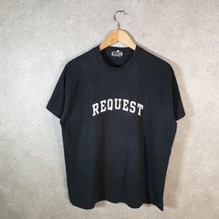 Vintage Request Jeans USA 90s Single Stitch T Shirt Mens Small Black