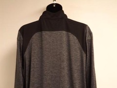 New Newport Rhode Island Adult Large L Grey/Black 1/4 Zip Performance Shirt