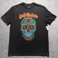 Disney Parks Shirt Men’s XL Black Dia De Los Muertos Fiesta Epcot World Showcase