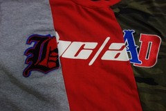 Eternity BC/AD Color Block Gray Camo Black Red Chest Logo T-Shirt Mens XL
