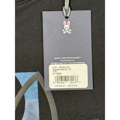 Psycho Bunny Zealand Graphic Applique Logo Tee black/blue 3/XS $60