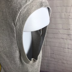 Vtg 80s Shirt Adult Large Gray Sleeveless Fort Lauderdale Beach Club Graphic Tee