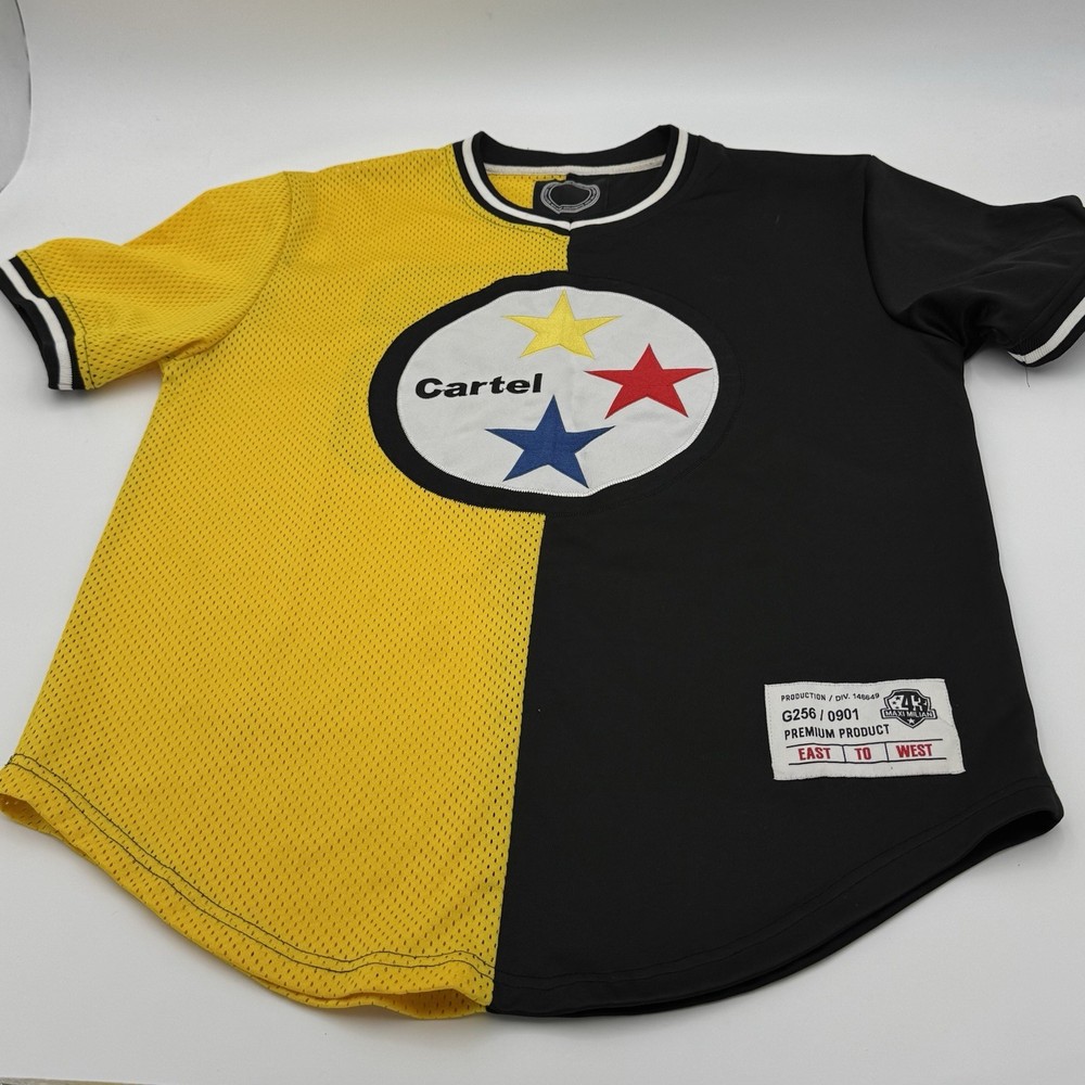 Cartel Maxi Milian Jersey Shirt Men’s M Black Yellow #26 Polyester Sports Style