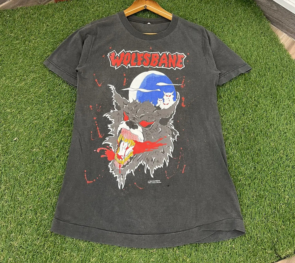 Wolfsbane Band Music For Lovers Black T-Shirt Cotton Full Size VK50