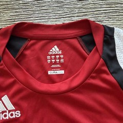 Vintage Adidas Soccer Style Shirt ClimaCool Size XL Red