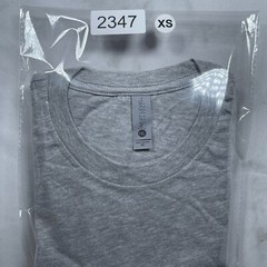 Lot of 2 Next Level Unisex Premium Gray TShirts Plain Super Soft US Size XS