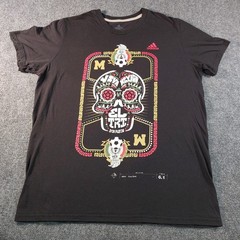 RARE MISPRINT Adidas Mexico Soccer T-Shirt Men’s XL Sugar Skull Day of The Dead