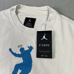 Air Jordan x Union T Shirt Mens Medium Photon Dust GFX Short Sleeve