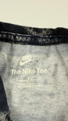Nike Shirt Mens Small Black Gray Bleach Wash Bubble Allover Print Graphic Tee
