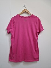 Diesel Hot Pink Graphic T-Shirt L/XL Unisex Streetwear Tee Cap Sleeves