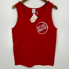 Chubbies Ambassador Tank Top Men’s M Red Sky’s Out Thighs Out New NWT