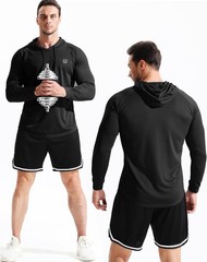 NELEUS Mens Long Sleeve Athletic Shirt Workout Running Shirts with Hoods,5147…