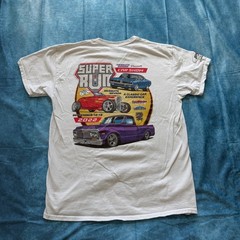 Gildan Mens Super Run 2022 Car Show Mesquite Nevada Graphic T-Shirt White Large
