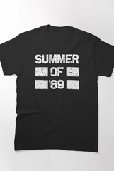 Summer of 69 T-Shirt Gildan 5000 Vintage Retro Graphic Tee Unisex Heavy Cotton D