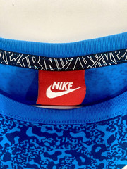 Nike Air Retro Pivot Men’s T-Shirt Long Sleeve Cyan Camo “1982” Small