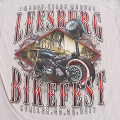 Leesburg FL Bikeers 2017 Motorcycle Short Sleeve Men’s TAN size Medium t shirt
