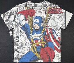 Captain America Marvel T-Shirt Mens Large New W/ Tag Comic Parachute Disney