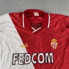 Vintage F.C. Estanzuelas Futbol Club El Salvador XL Red Jersey #4 ASM Fed-com