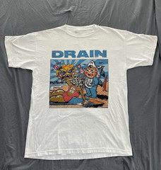 Drain Band White Tour T-Shirt Adult Unisex Full Size Hardcore Punk WA167