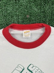Vintage 1983 Kappa Sigma Ringer T Shirt Size M White Red Green 80s USA