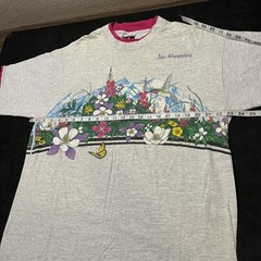 Vintage Hummingbird Shirt Birding Spring Nature All Over Print Garden Flower 90s