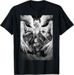 NEW LIMITED Creepy Manga Biblical Angel Scary Eyes Horror Halloween T-Shirt