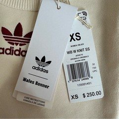 Adidas x Wales Bonner Short Sleeve Knit in Cream (Wonder White)