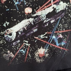 C-Life Group Star Wars Death Star Millennium Falcon Graphic T-Shirt Size S