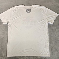 Fintech Shirt Mens White Rash Guard Fishing UV Sun Defender Quick Dry UPF 50 NWT