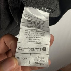 Carhartt T-Shirt Men’s Medium Original Fit Gray Pocket Long Sleeve K231