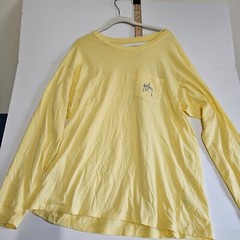 VTG Guy Harvey Original Fish Shirt XL Yellow Single Pocket USA Graphic Print