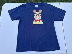 Vtg 90s Arthur T-shirt Mens L PBS Tv Television Show Cartoon Single Stitch