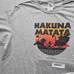 Delta Apparel Inc Men’s XL Hakuna Matata Gray T-Shirt