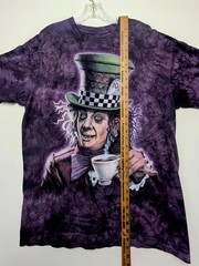 The Mountain MAD HATTER Alice In Wonderland Tie Dye Shirt Size Large