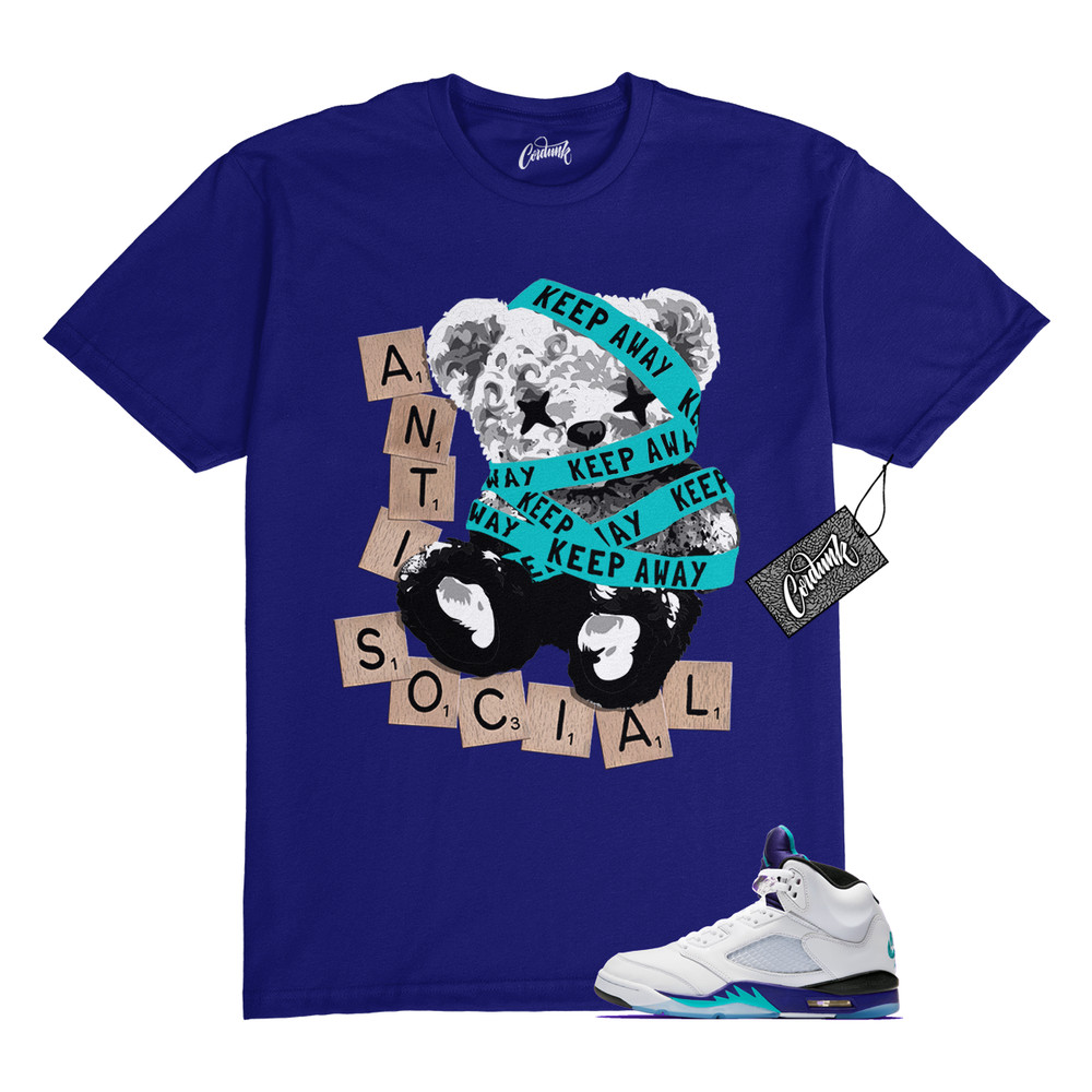 5 Grape White Black 2025 Blue T Shirt Match ANTI