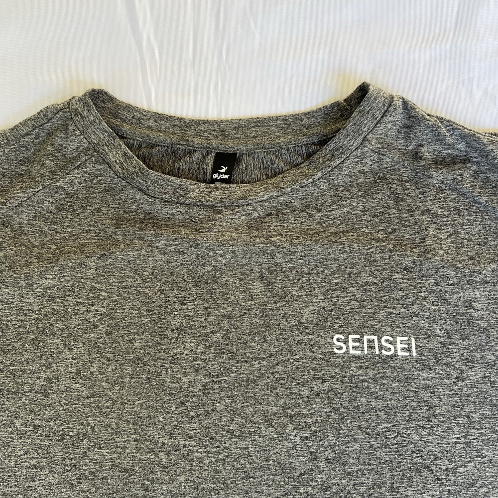 Sensei Lanai Shirt M Blk Heather Four Seasons Resort Hawaii Yoga Fitness 3206