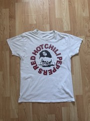 Vintage Bootleg Red Hot Chili Peppers Style Graphic T Shirt White Hanes Mens M