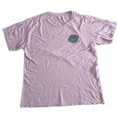 Obey Quality Dissent T-Shirt Men’s Large Purple Earth Logo Graphic Worldwide Tee
