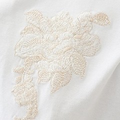 Men’s Dragon Sword Embroidered Cotton Short Sleeve T-Shirt Loose Casual Tee
