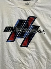 Puma BMW M Motorsport MMS Statement Men’s T Shirt Logo Car Euro White Sz 2XL